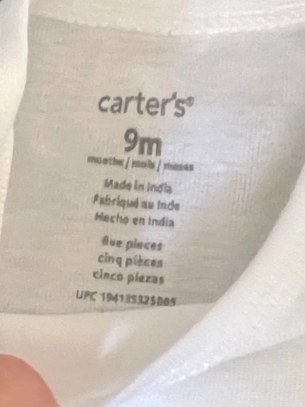 Carters this piece